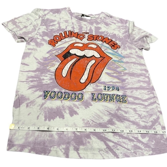 ROLLING Stones 1994 Voodoo Lounge Tie Dye Purple And White T Shirt Size XS - Picture 5 of 7